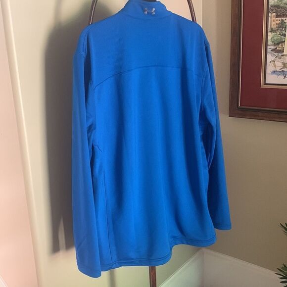 Under Armour Blue XL Half Zip Pullover - Picture 3 of 9